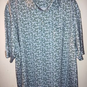 Rhoback Green and White Patterned Polo